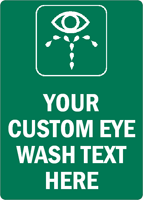 CUSTOM EYE WASH Sign