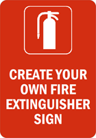 Custom FIRE EXTINGUISHER Sign