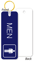 MEN Bathroom Keychain 1 3/4 in. x 5 in.