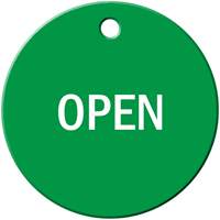 Open Stock Engraved Valve Circular Tag