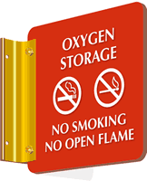 Oxygen Storage  No Smoking Sign