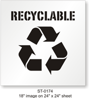 Recyclable Floor Stencil