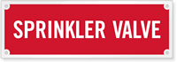 Sprinkler Valve Laser Etched Sign
