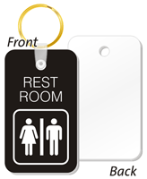 REST ROOM Unisex Bathroom Keychain