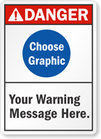 Customizable Danger ANSI Sign