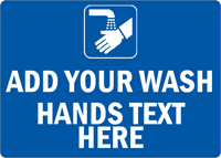 WASH HANDS Sign