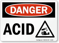 Danger Acid Sign