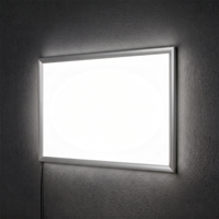 LED Light Box Sign Single Sided Wall Mount Snap Frame  2200 LUX Edge Lit