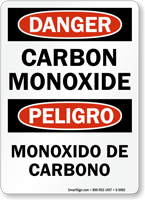 Bilingual Carbon Monoxide Sign