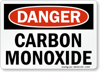 Danger Carbon Monoxide Sign
