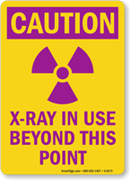 Caution X-Ray Sign