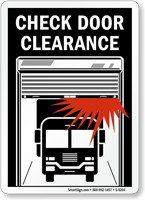 Check Door Clearance Sign