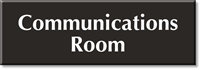 Communications Room Engraved Sign