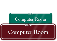 Computer Room ShowCase Wall Sign