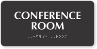 Conference Room Tactile Touch Braille Sign