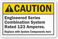 Custom ANSI Caution Sign