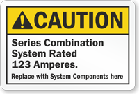 Custom ANSI Caution Sign