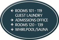 Custom Directional Sign