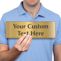 Custom Engraved Brass Sign