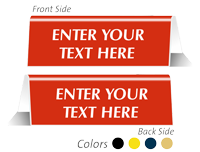 Personalized Double Sided Desk Nameplate