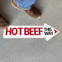 Upload Your Own Art Custom Arrow SlipSafe Floor Sign