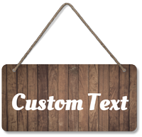 Custom Hanging Wooden Sign