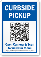 Custom QR Code Menu Sign