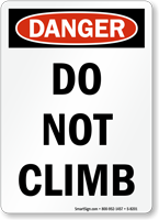 Danger OSHA Sign