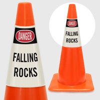 Danger Falling Rocks Cone Collar