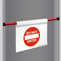 Do Not Enter Door Barricade Sign