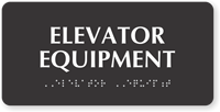 Elevator Equipment Tactile Touch Braille Sign