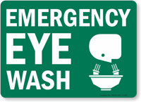 Emergency Eye Wash Sign
