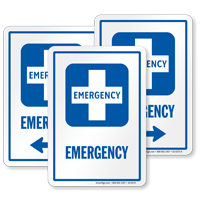 Emergency  with First Aid Plus Symbol