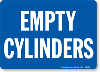 Empty Cylinders Sign