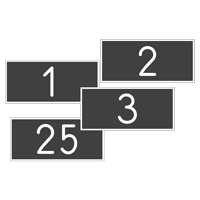 1 to 100 Engraved Number Set