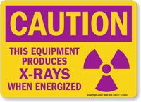 This Equipment Produces X Rays Sign
