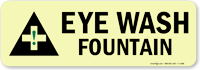 Eye Wash Fountain Sign
