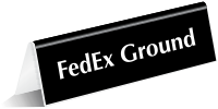 FedEx Ground Tabletop Tent Sign