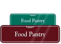 Food Pantry Showcase Wall Sign