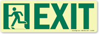 GlowSmart™ Directional Exit Sign Left Sign