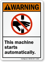 Keep Guards In Place Sign