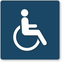 Handicapped TactileTouch Sign Symbol