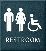 Restroom Unisex Handicapped Sign