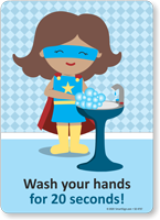 Wash Your Hands For 20 Seconds