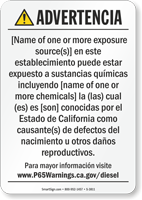 Hotel Exposure Prop 65 Sign