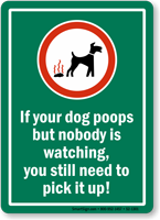 funny dog poop signs uk