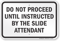 Illinois Water Slide Rule Sign