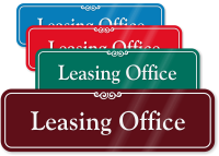 Leasing Office Sign