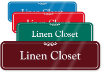 Linen Closet ShowCase Wall Sign