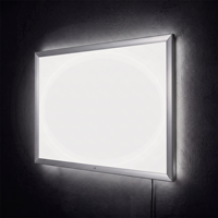 LED Light Box Sign Single Sided Wall Mount Snap Frame  Lockable Weatherproof
